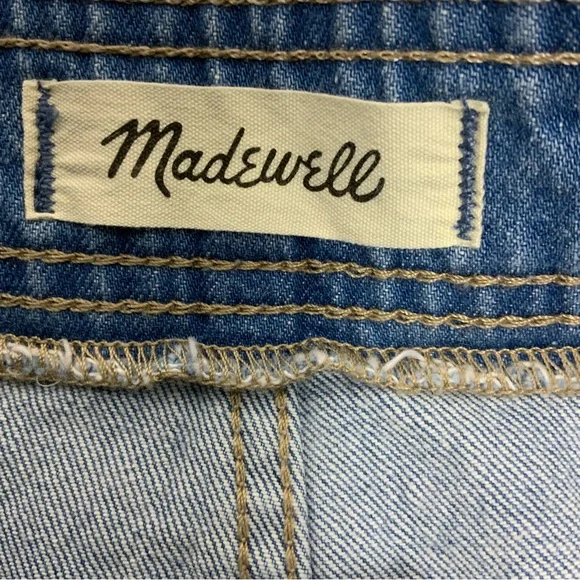 Madewell Stretch Denim A-Line Mini Skirt in Miller Wash - Picture 9 of 10